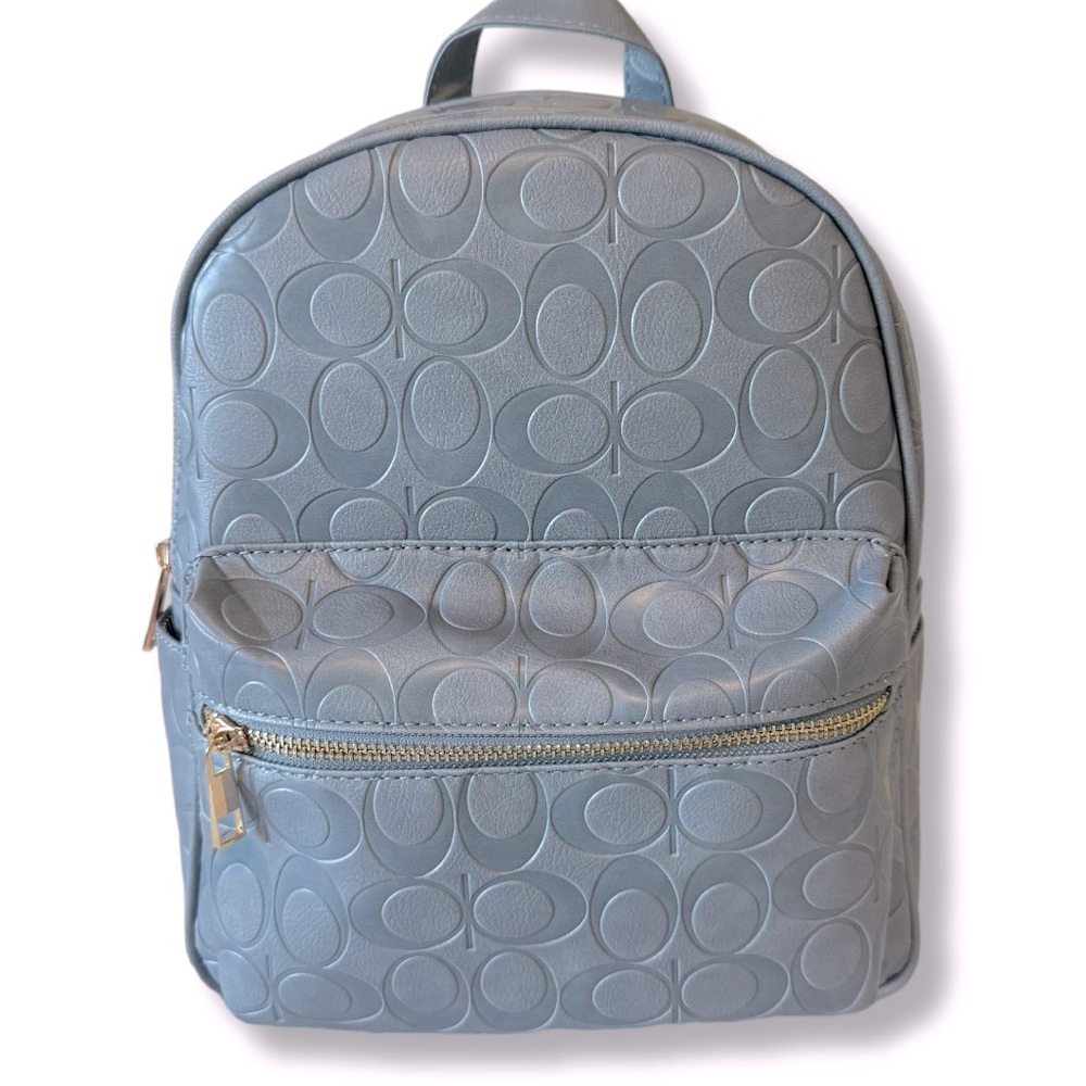 Fashion bag with wallet color blue